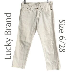 Lucky Brand - Women's Sweet Jean Cropped White Jeans - Size 6/28